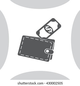 wallet with money icon