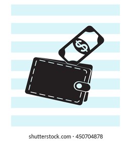 wallet with money icon