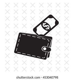 wallet with money icon
