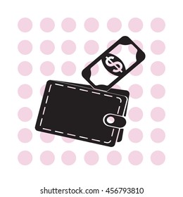 wallet with money icon