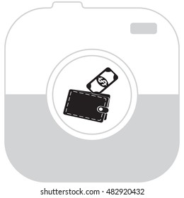 wallet with money icon