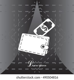 wallet with money icon