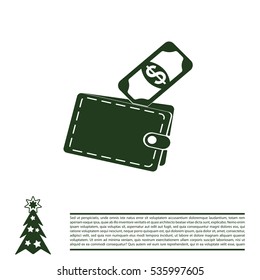 wallet with money icon