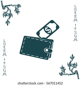 wallet with money icon
