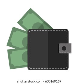 wallet with money icon