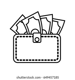 wallet with money icon