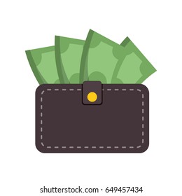 wallet with money icon