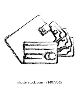 wallet with money icon 