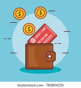 wallet with money icon