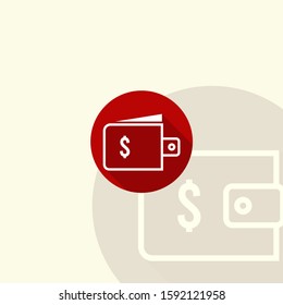 wallet money icon design for money management icon template