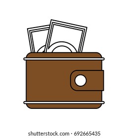 wallet with money icon image
