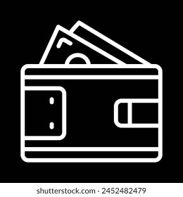 Brieftasche mit Geld-Symbol Vektorgrafik