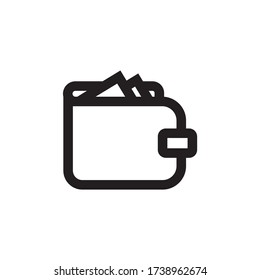 wallet, money icon vector illustration