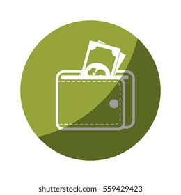 wallet money isolated icon