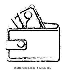 wallet money isolated icon