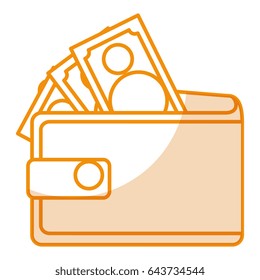 wallet money isolated icon