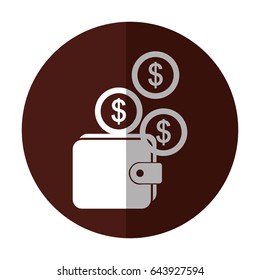 wallet money isolated icon
