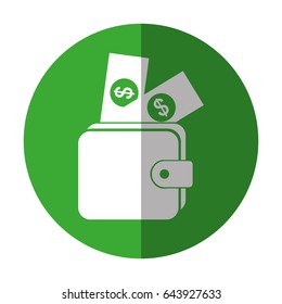 wallet money isolated icon