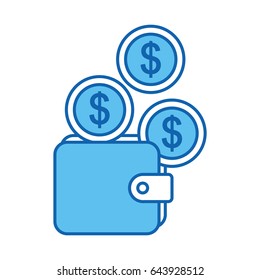 wallet money isolated icon