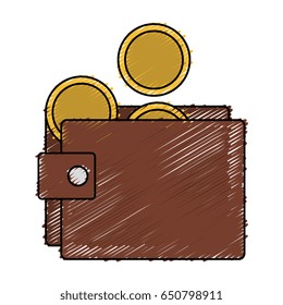 wallet money isolated icon