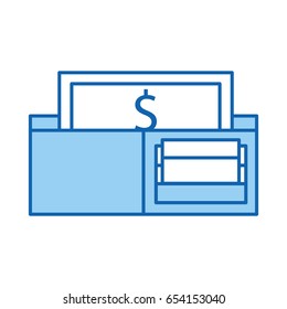 wallet money isolated icon