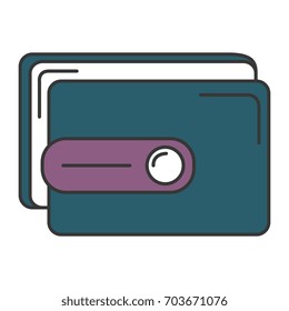 wallet money isolated icon