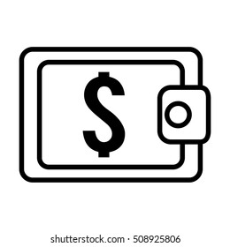 wallet money isolated icon vector illustration design