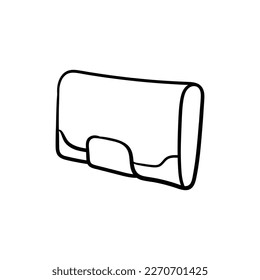 Diseño creativo simple de la línea de dinero de la cartera