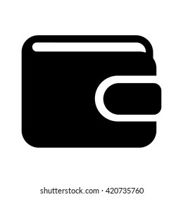 wallet money pay payment cash icon simple black