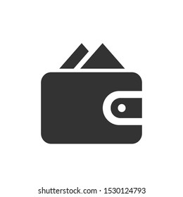 Wallet With Money Vector Icon