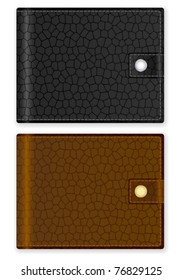 Wallet on a white background. Vector illustration.