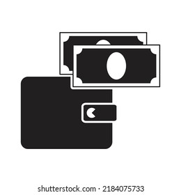 Cartera una línea, dibujo vectorial. Fondo blanco aislado.
