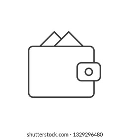 Wallet outline icon
