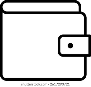 Wallet Outline icon vector illustration 
