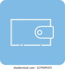 Wallet outline icon for website and logo design in vector format.