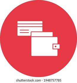 Cartera, pago, cartera de pago, imagen vectorial de icono de tarjeta de crédito. También se puede usar para comprar y para el ecommerce. Idóneo para aplicaciones web, aplicaciones móviles y medios impresos.