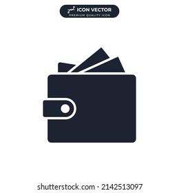 wallet payment icon symbol template for graphic and web design collection logo vector illustration