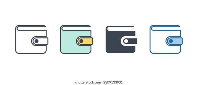 wallet payment icon symbol template for graphic and web design collection logo vector illustration
