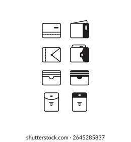 Wallet Método de Pagamento Ícones definir