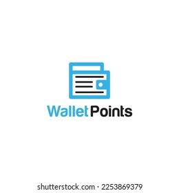 Wallet points logo digital financial