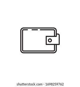 Plantilla vectorial de diseño de icono de cartera