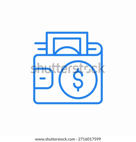 wallet purse icon sign vector