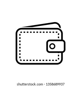 wallet - purse icon vector