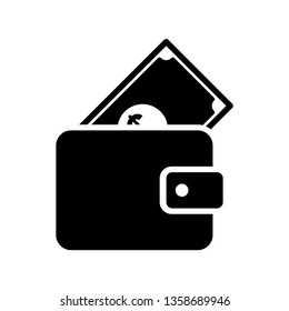 wallet - purse icon vector