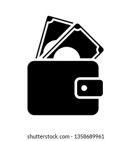 wallet - purse icon vector