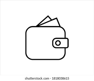 Wallet purse icon vector illustration.
