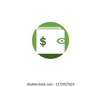 Wallet purse logo vector template