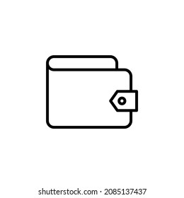 Wallet, Saving, Money Line Icon, Vector, Illustration, Logo Template. Suitable For Many Purposes.