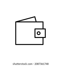 Wallet, Saving, Money Line Icon, Vector, Illustration, Logo Template. Suitable For Many Purposes.