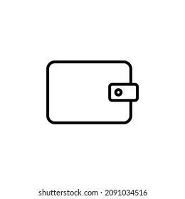Wallet, Saving, Money Line Icon, Vector, Illustration, Logo Template. Suitable For Many Purposes.